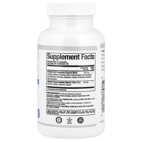 Arthur Andrew Medical, FODMAP DPE®, 180 капсул