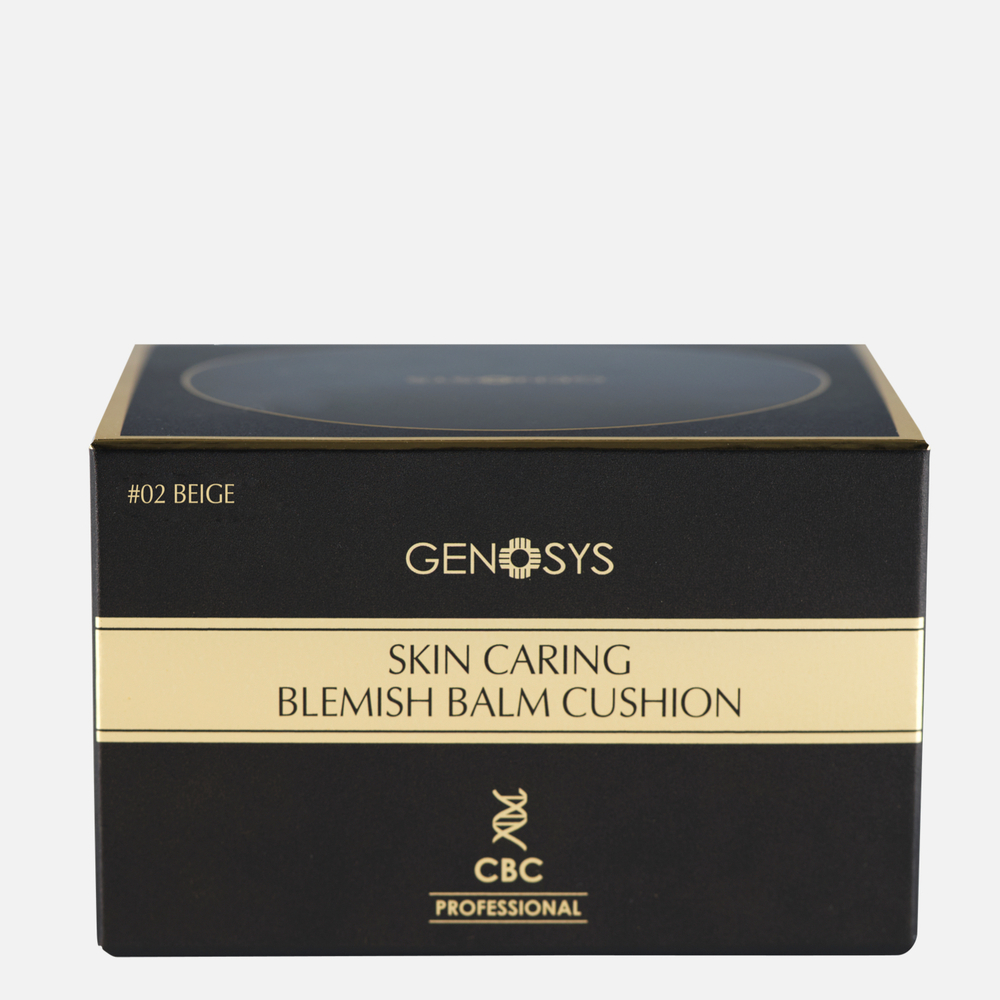 GENOSYS  SKIN CARING BLEMISH BALM CUSHION Ухаживающий BB-кушон с тонирующим эффектом тон 02 BEIGE