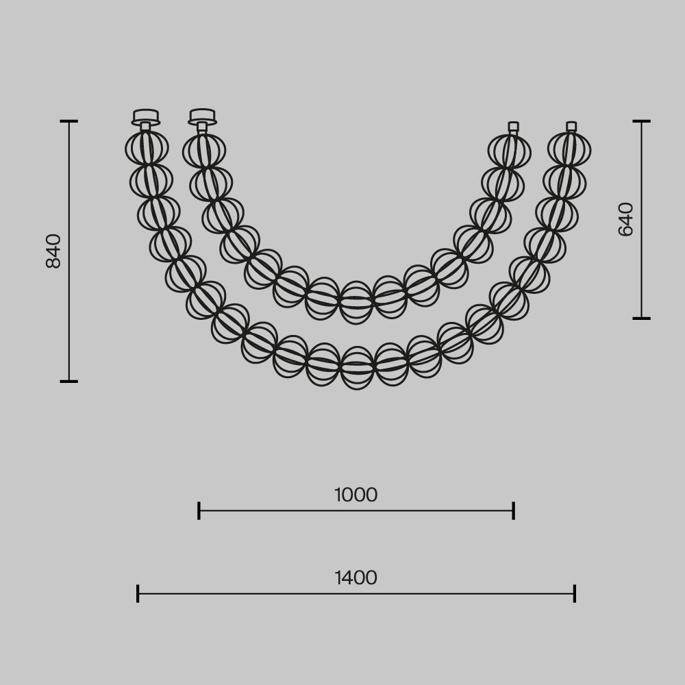 Светильник подвесной светодиодный Maytoni   MOD216PL-L42G3K