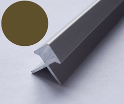 Алюминиевый профиль квадратного сечения бронза PE