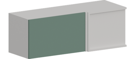 Кухня Модуль ШВУГ 1000 Белый / Матовая мята