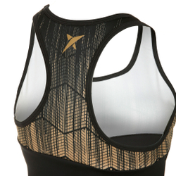 Женская теннисная майка Drop Shot Maday Tank Top Women - Black, Gold