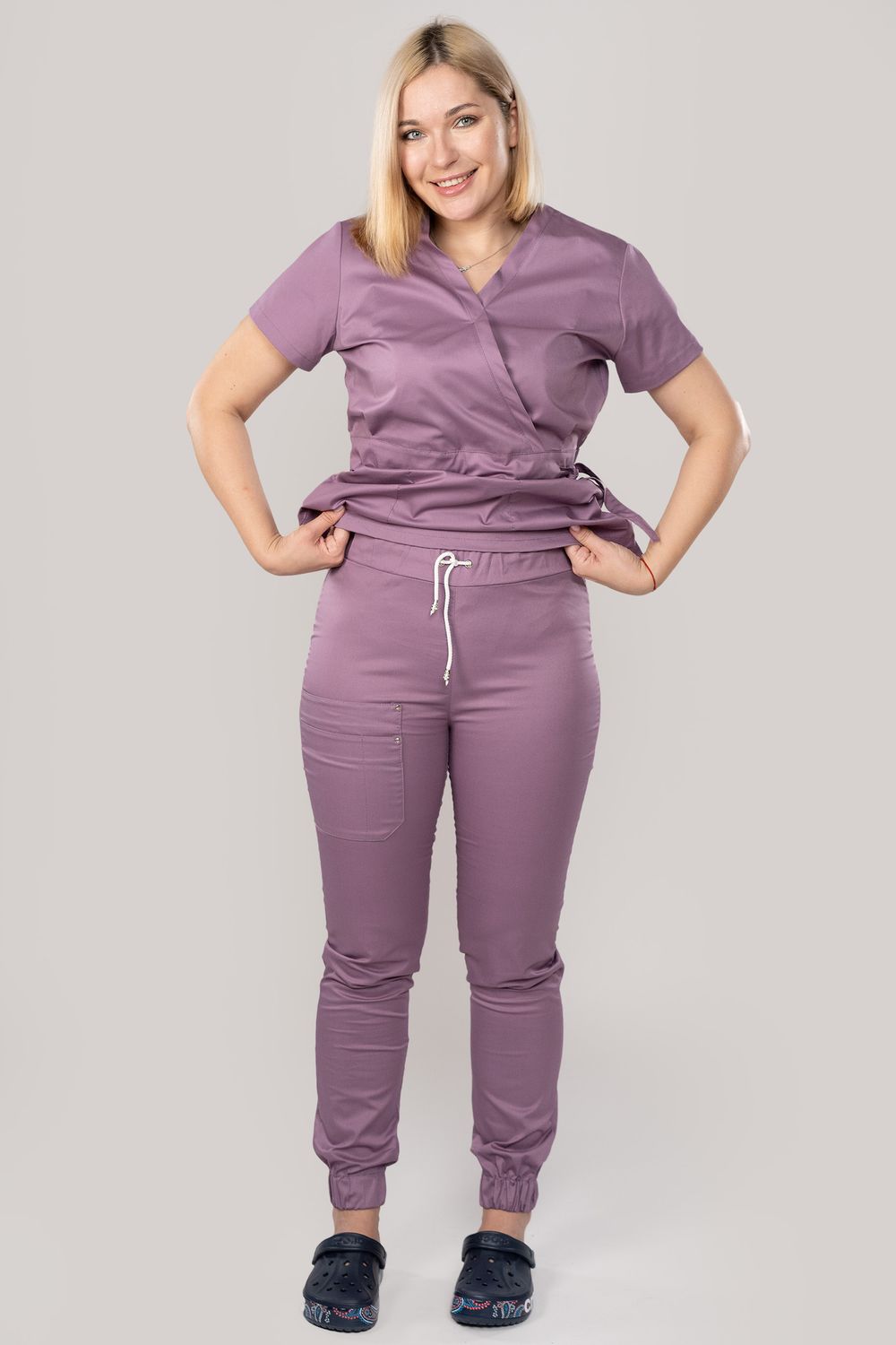Костюм медицинский женский 386 ПЫЛЬНАЯ РОЗА