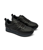 Кожаные кроссовки Calvin Klein - черный(HM0HM01499)