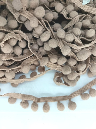 Тесьма/бахрома с помпонами, ш. 2,5 см