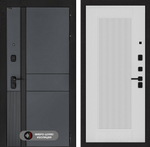 Входная дверь Лабиринт EVOLAB - 30 Белый софт рельеф