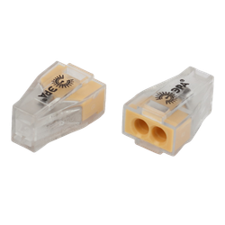 Клемма ЭРА NO-225-363 быстрозажимная 773-602 прозрачная 2-проводная 0.75-4.0 мм2 (упаковка 50 шт.)