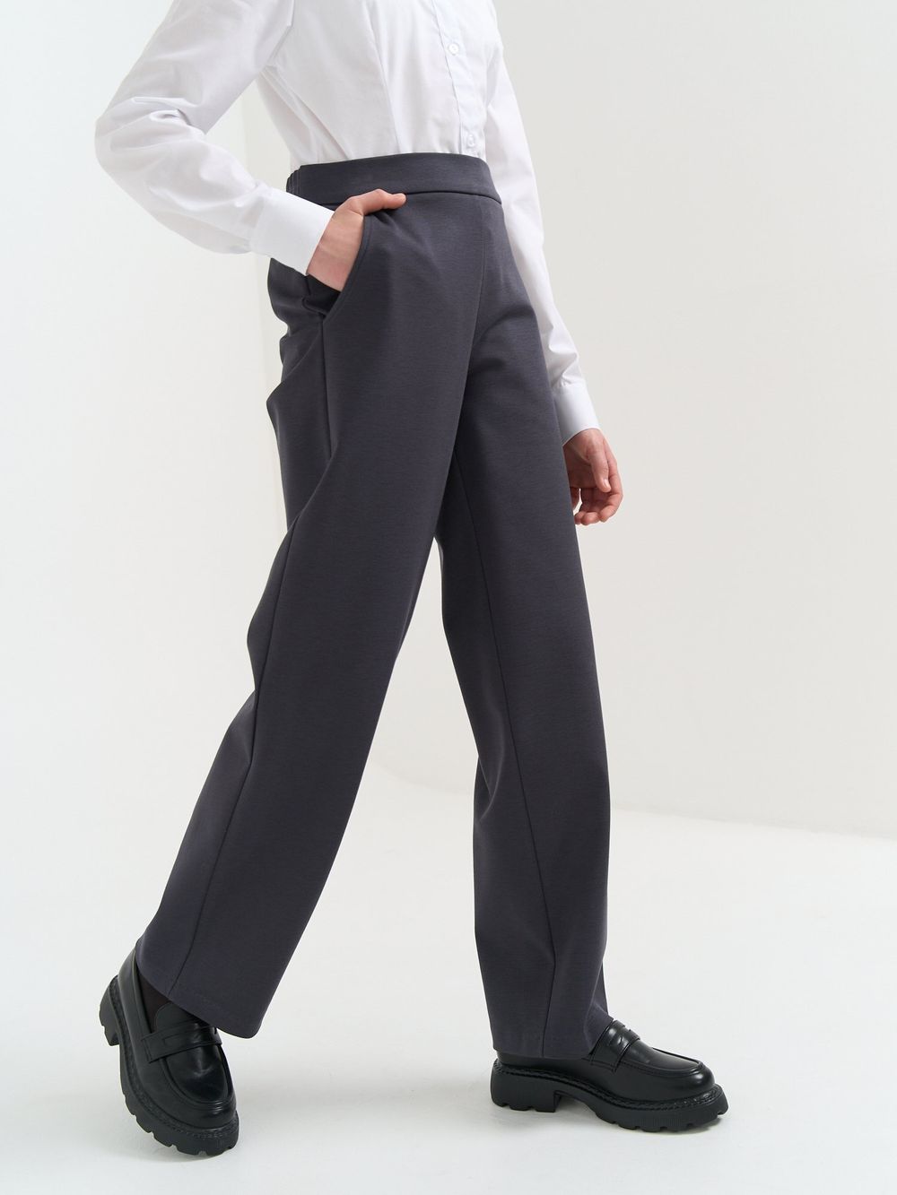 Брюки "Графит" для девочки 7+