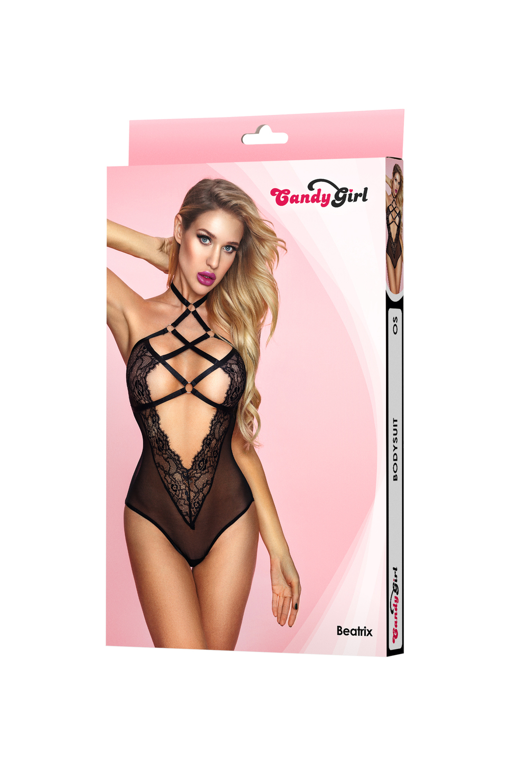 Боди Candy Girl Beatrix черное OS