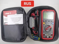 UT61E+ UNI-T Цифровой профессиональный True RMS мультиметр с автоматическими диапазонами измерения сопротивления, напряжения, тока, ёмкости конденсаторов, звуковой прозвонки, NCV, частоты