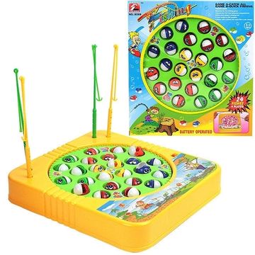 Настольная игра  " Рыбалка" на батарейках, 24 рыбы