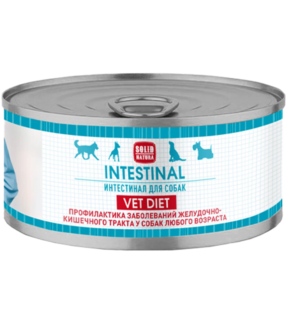 Solid Natura Vet Diet Intestinal (консерв.) для собак, профилактика заболеваний ЖКТ 100гр.