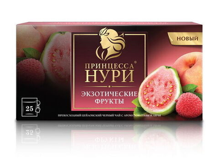 Черный чай Принцесса Нури с ароматом гуавы и личи, Экзотические фрукты
