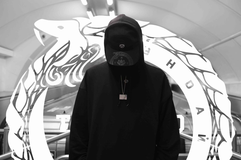 Кепка Тандем Тэндай Black Lotus 6-ти панельная черная