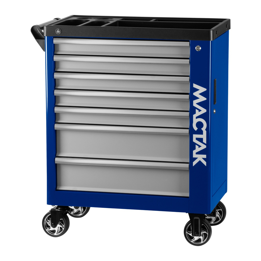 Тележка инструментальная, 7 выдвижных ящиков, "НОВА", синяя МАСТАК 521-07580B