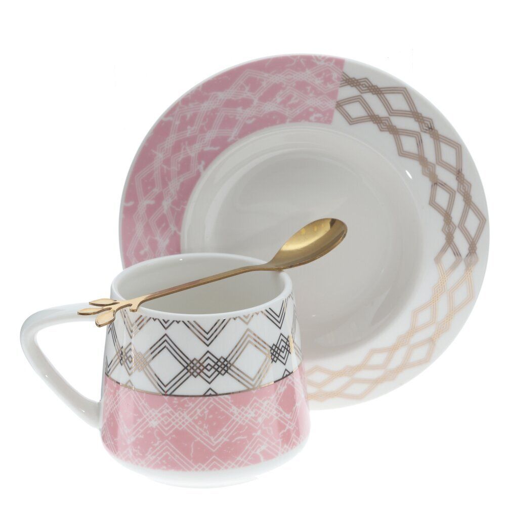 GAEM Кружка с блюдцем и ложкой, 200 мл, L15 W15 H8 см, 3в.