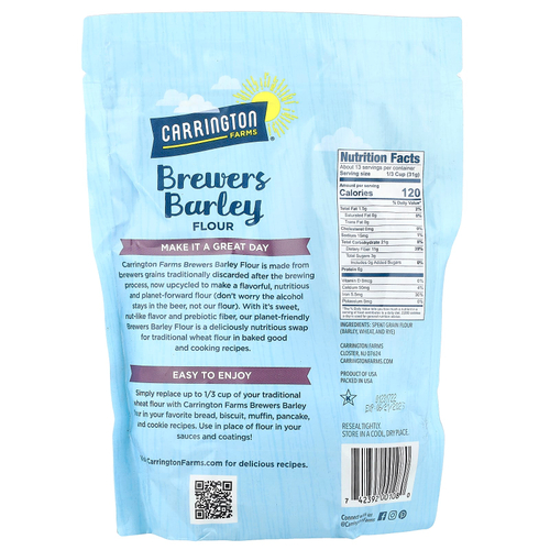 Carrington Farms, Мука из ячменя, 397 г (14 унций)