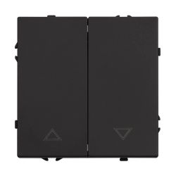 Механизм выключателя управления шторами SWT-NOBE-MKR2-SFPL-BK (230V, 10A) (Arlight, Черный оникс) 054273