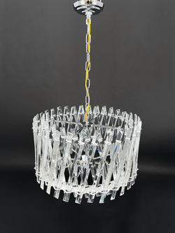 Люстра подвесная Lanbos, 8 ламп Е14, 320 Вт, до 25 кв м, хром