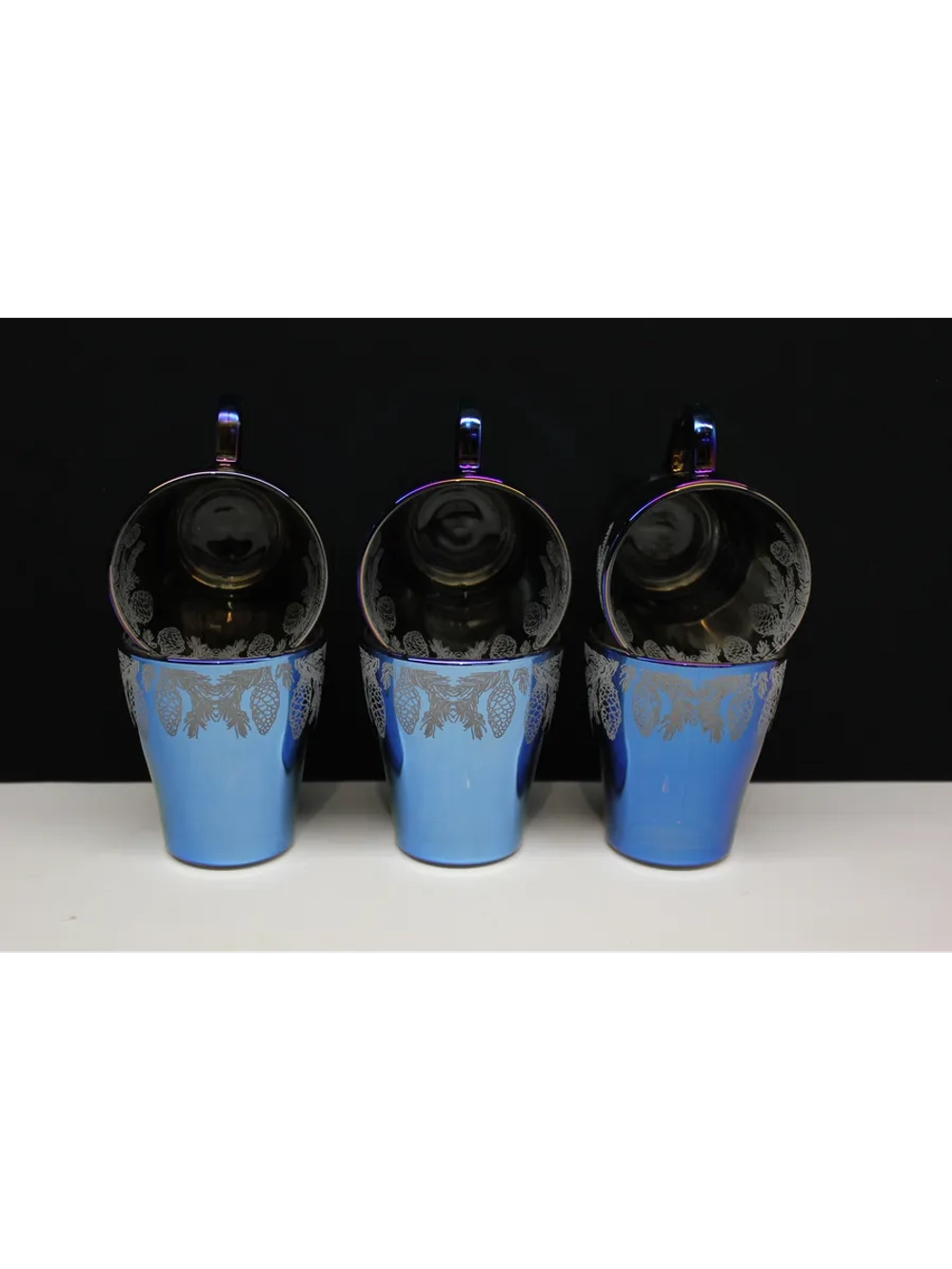 Набор кружек "Лазурит Шишки"