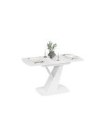 Стол кухонный Белый, 110(141)х75х75 см