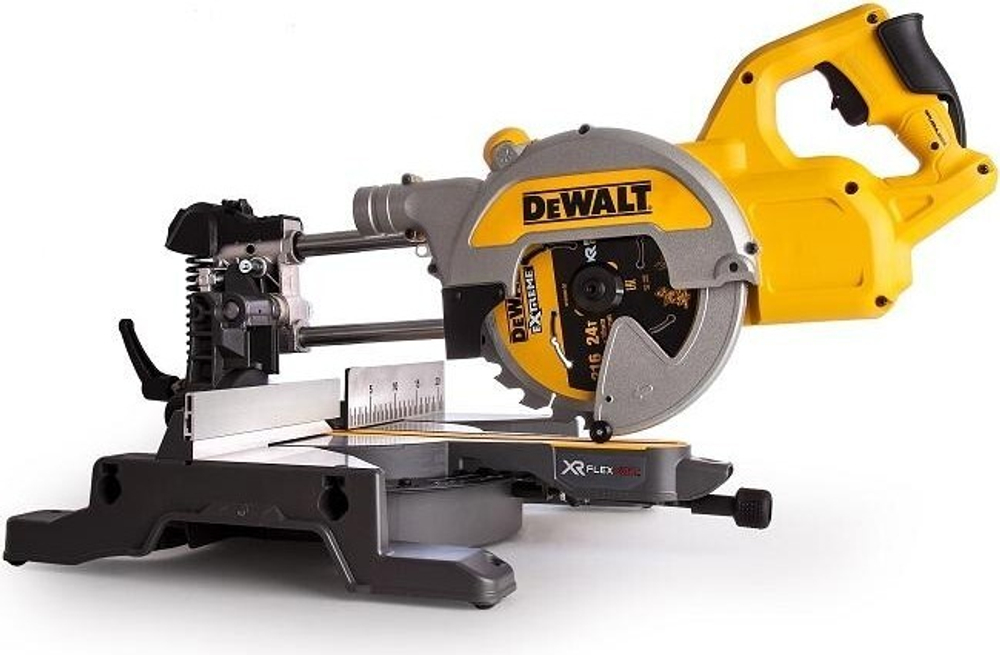 Пила торцовочная аккумуляторная DeWALT DCS 777 N FLEXVOLT, бесщеточная, без АКБ и З/У DCS777N-XJ