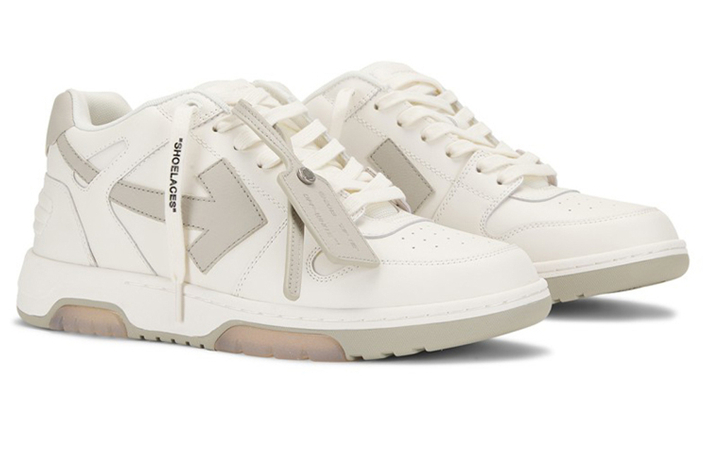 OFF-WHITE Out of Office sports low-cut】 fashion sneakers men's ivory white