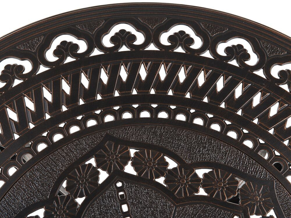 Стол круглый из литого алюминия ОРХИДЕЯ «ORCHID» D100 арт.6053