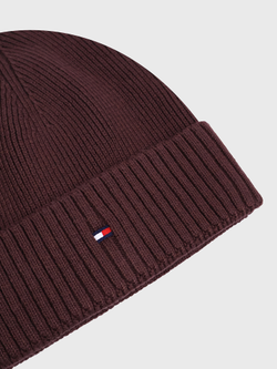Шапка Tommy Hilfiger Cotton-Cashmere Blend Rich Walnut