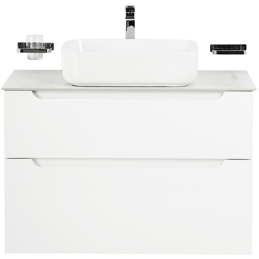 Тумба под раковину BelBagno Etna-H60 80 ETNA-H60-800-2C-SO-BL-P подвесная Bianco Lucido