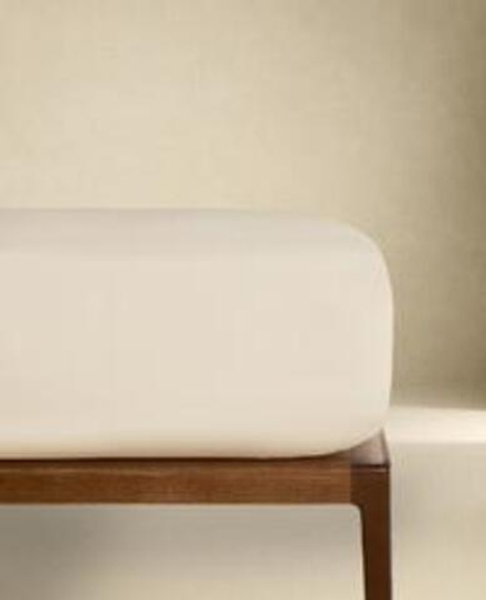 ZARA HOME (300 НИТЕЙ) ПРОСТЫНЯ НА РЕЗИНКЕ ИЗ САТИНА | ВЫСОТА 40 СМ, БЕЖЕВЫЙ