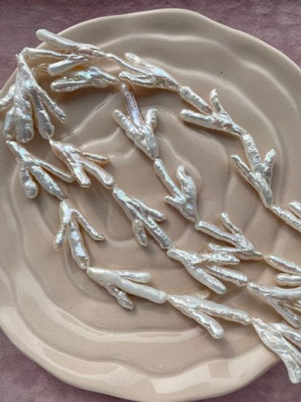 Бусина "Жемчужная веточка" 14-25мм (1шт)