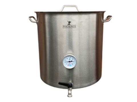 Сусловарочный котел 21,2 л Пивоварня.ру с краном и термометром (уценка)