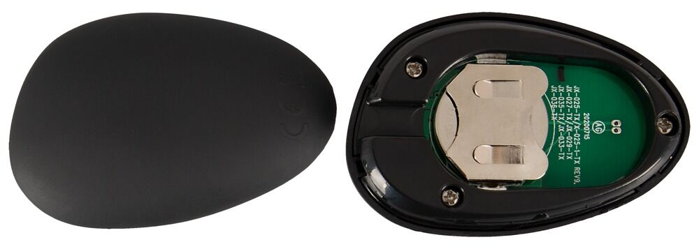 Черная вибронасадка для эрекции и стимуляции мошонки Cock ring with RC ball massager