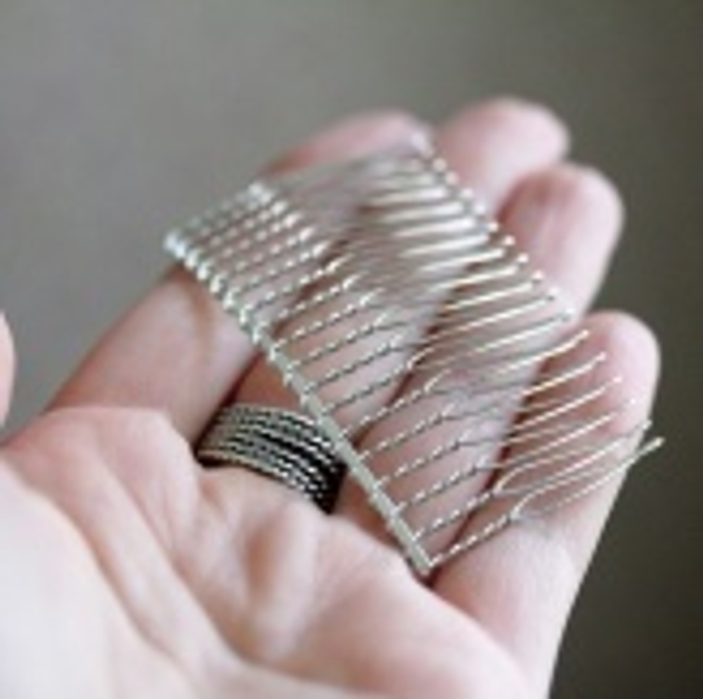 Основа для гребешка  8см (серебро)