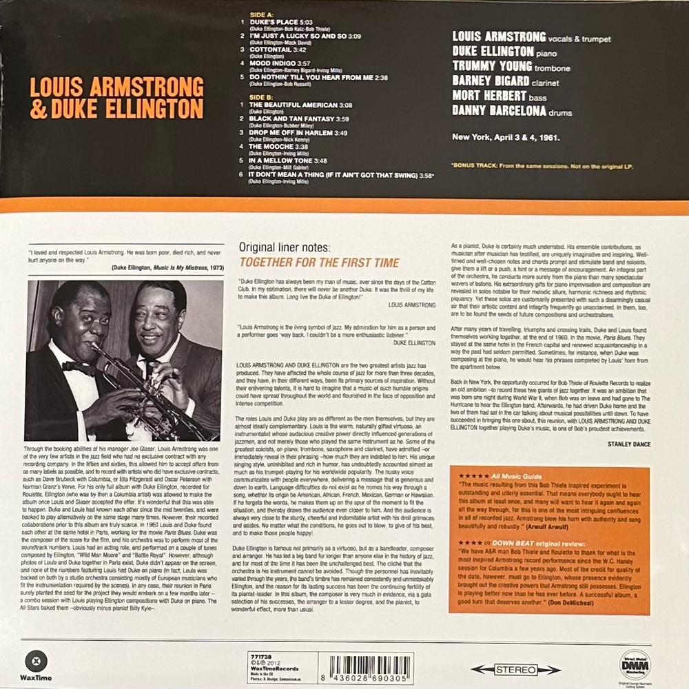 Louis Armstrong & Duke Ellington - The Great Summit (Европа 2012г.)