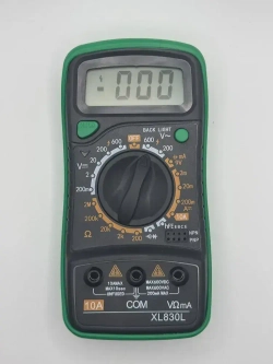 Цифровой мультиметр XL830L тестер напряжения до 600В, амперметр, прозвонка, измерение тока и сопротивления, портативный вольтметр для авто, дома и электромонтажа