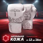 Боксерские перчатки Infinite Force&Legenda Calligraphy белый