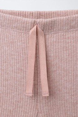 ZARA БЛЕСТЯЩИЕ ЛЕГИНСЫ FLARE, РОЗОВЫЙ МЕЛАНЖ