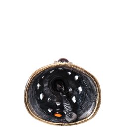 AM- 745 Колокольчик «Шлем Пикельхельм» (латунь, янтарь)