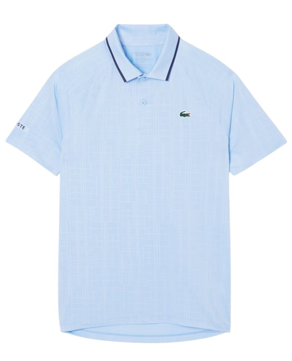 Теннисное поло Lacoste Tennis x Novak Djokovic On Court - pastel blue