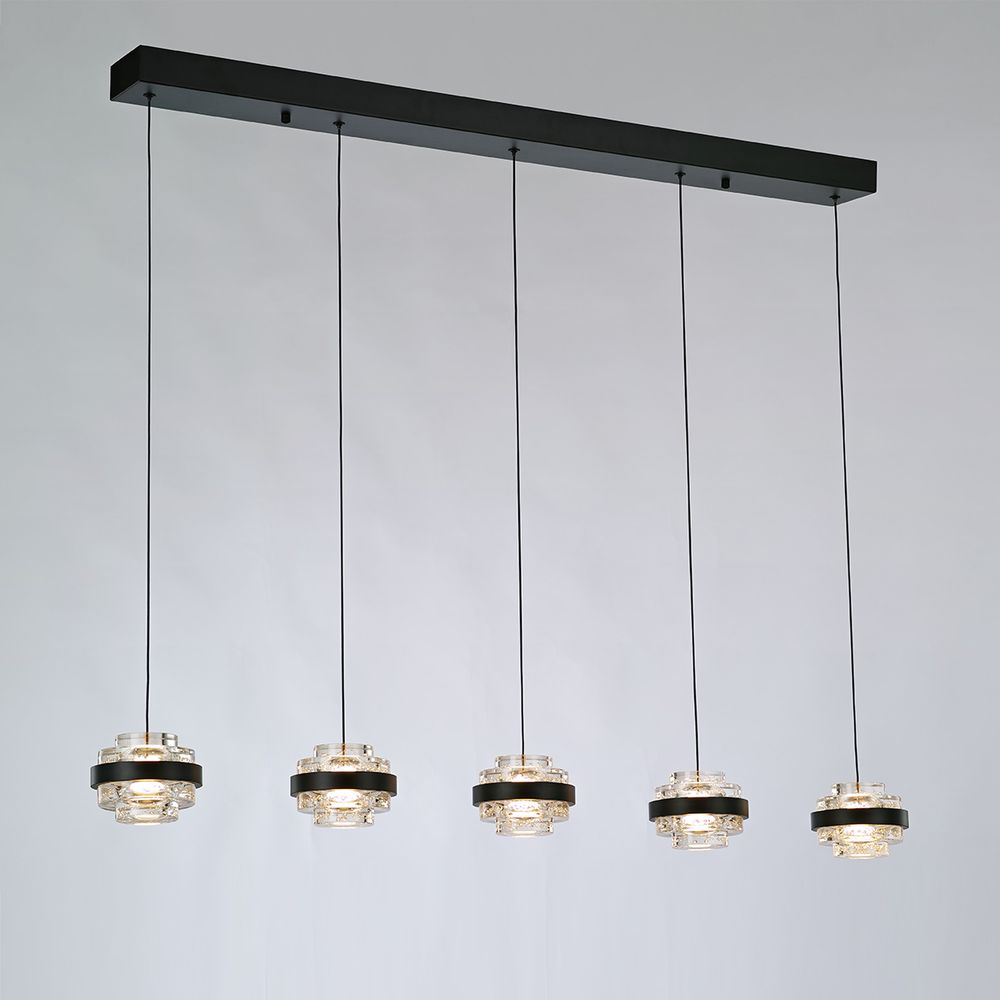 Подвесной светильник MD22030002-5B black/clear