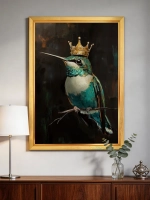 Картина в рамена стену на холсте "Колибри" 45×65 см