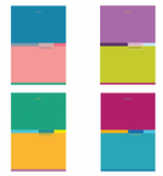 Тетрадь А4 60л. клетка "Color" скоба, в ассортименте (BRAUBERG)