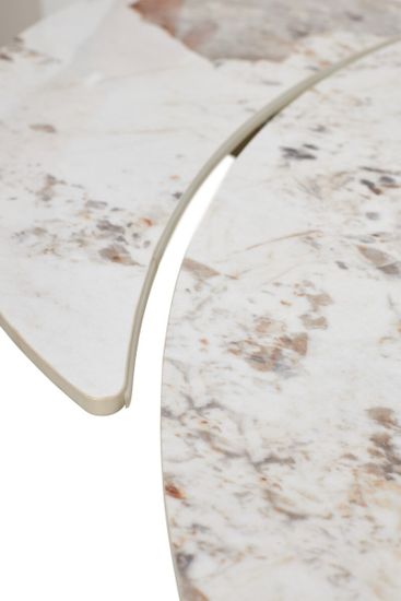 Стол BUENO 120 GLOSS LUXURY PANDORA SOLID CERAMIC / шампань