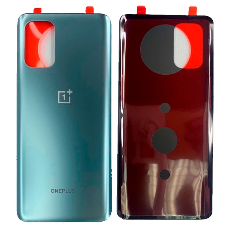 Задняя крышка для OnePlus 8T  серебристый (Lunar Silver) без стекла камеры