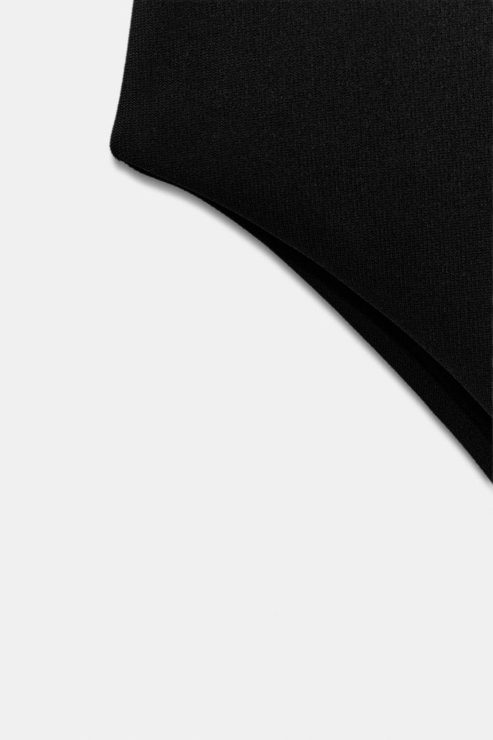 ZARA БОДИ С ВЫРЕЗАМИ ИЗ ЭЛАСТИЧНОЙ ТКАНИ, ЧЕРНЫЙ