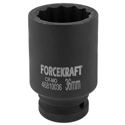 Головка ударная глубокая 3/4'', 36мм (12гр.) FORCEKRAFT FK-46810036