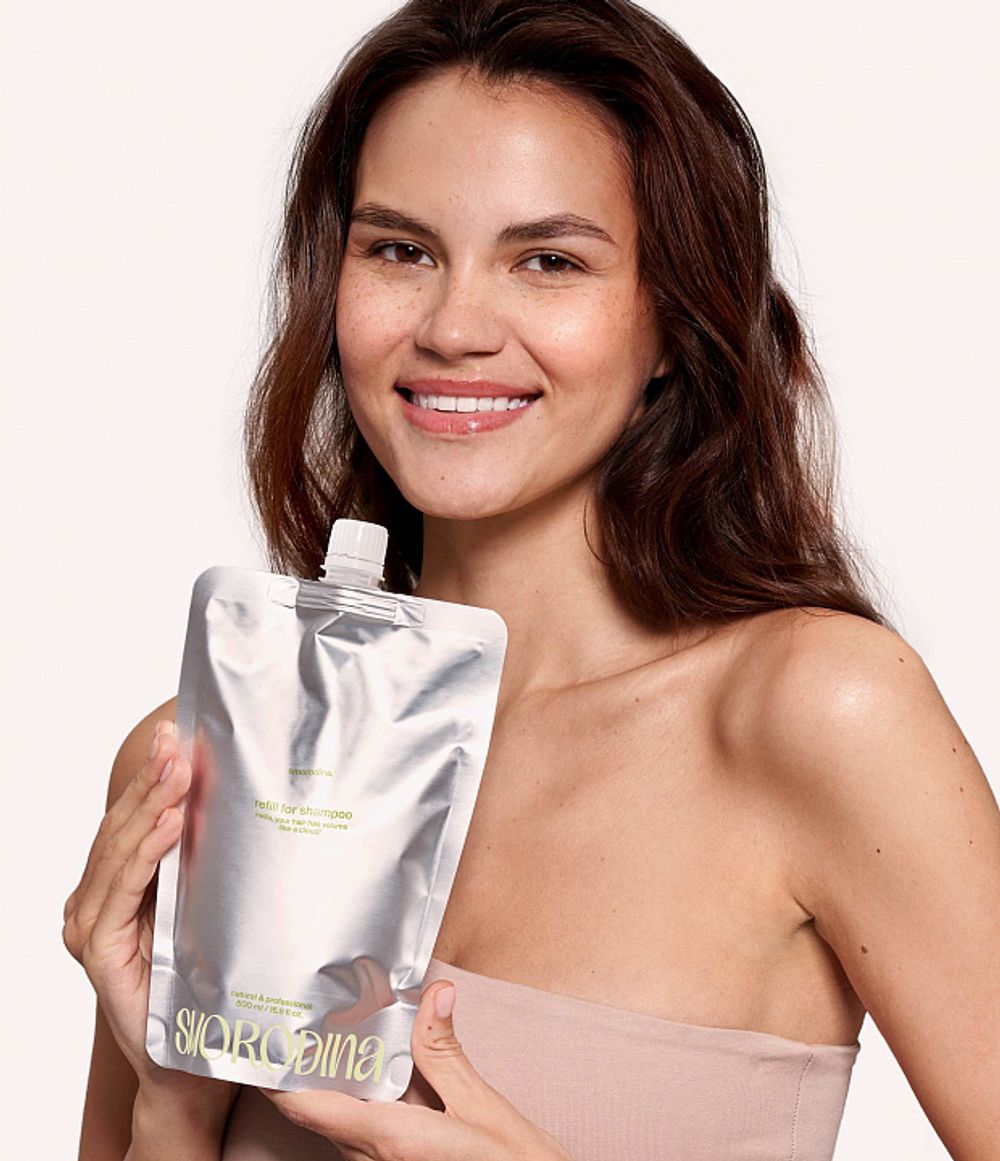 Рефил шампуня для объёма и уплотнения, 500 мл (Smorodina)