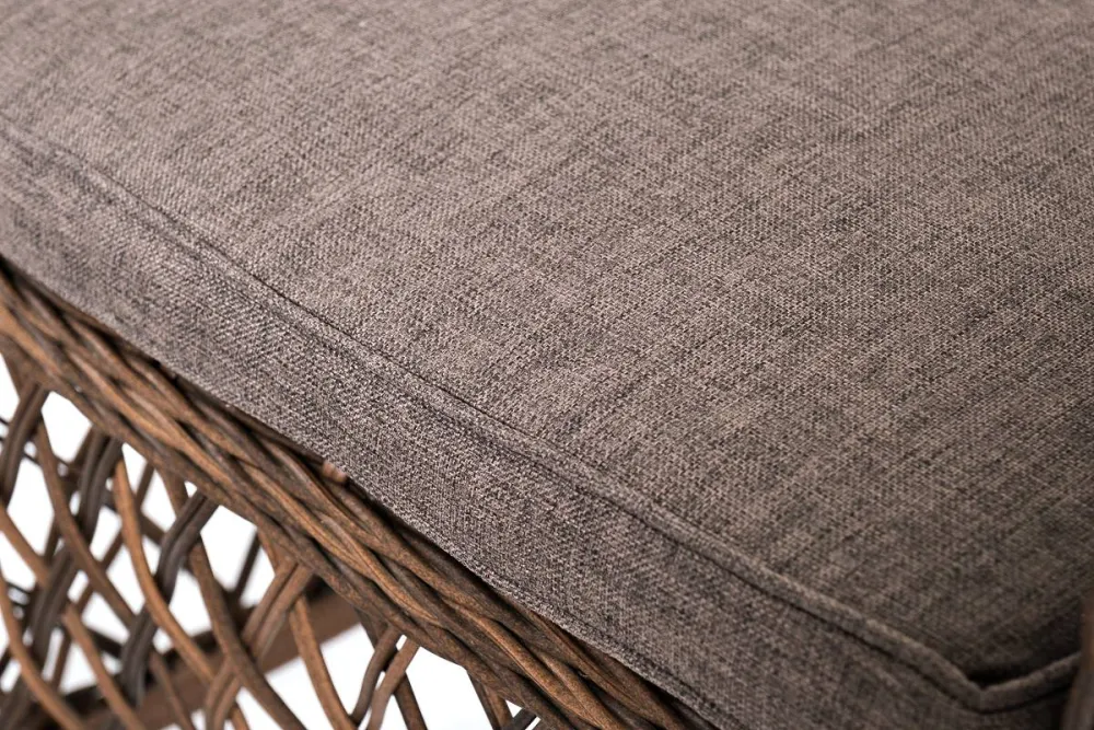 "Асти" лаунж-зона из искусственного ротанга на 4 персоны, цвет коричневый